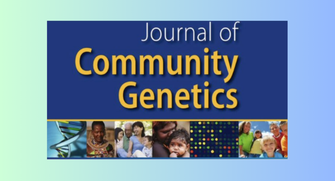 Photo of cover of Journal of Community Genetics